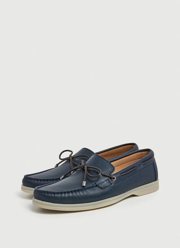 Hackett Nautical Leather Loafers