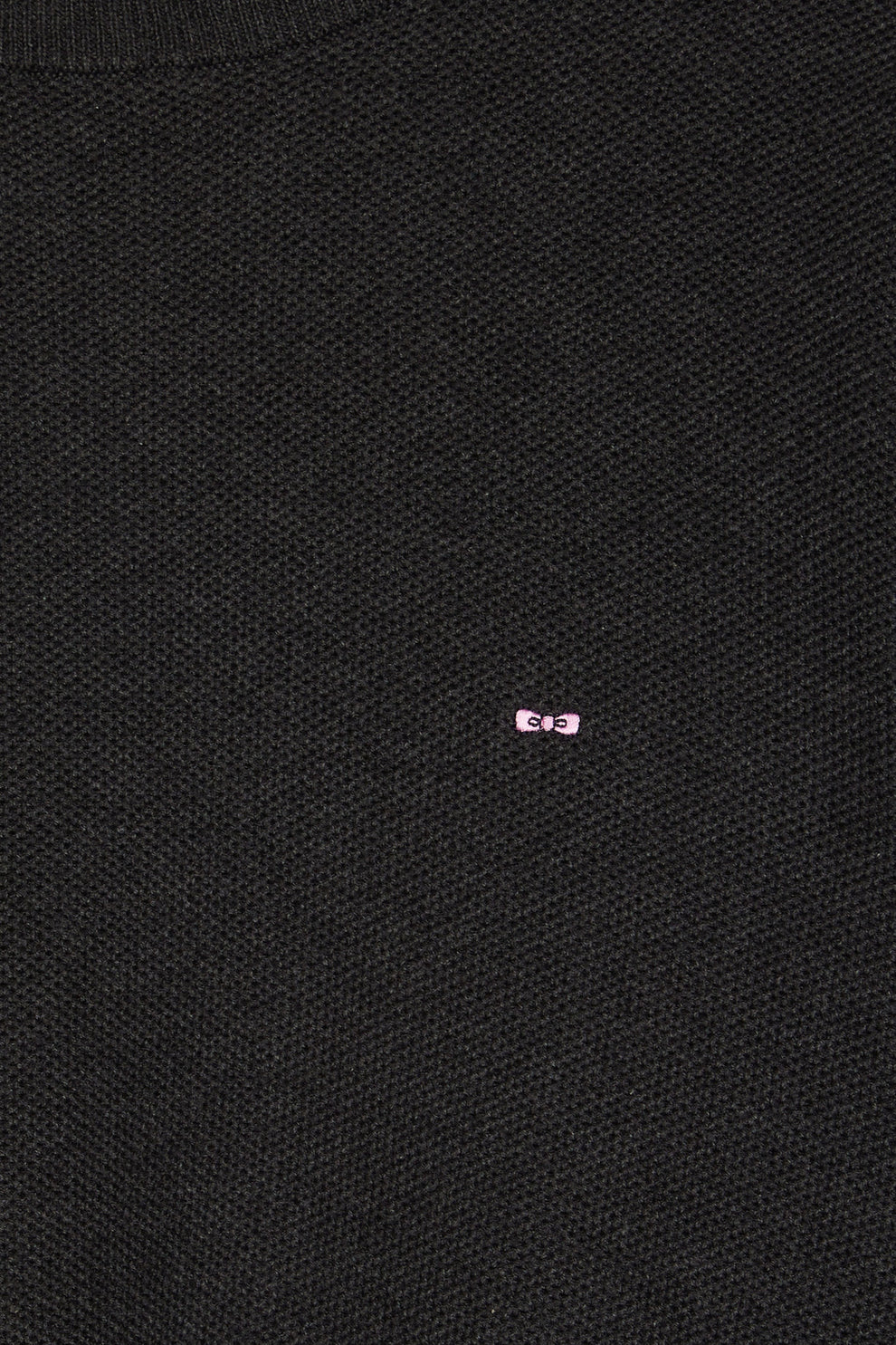 Eden Park Dark Grey Crew Neck Honeycomb Cotton Sweater