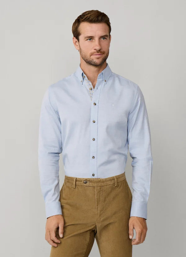 Hackett Tailored Fit Multi Trim Flannel Shirt