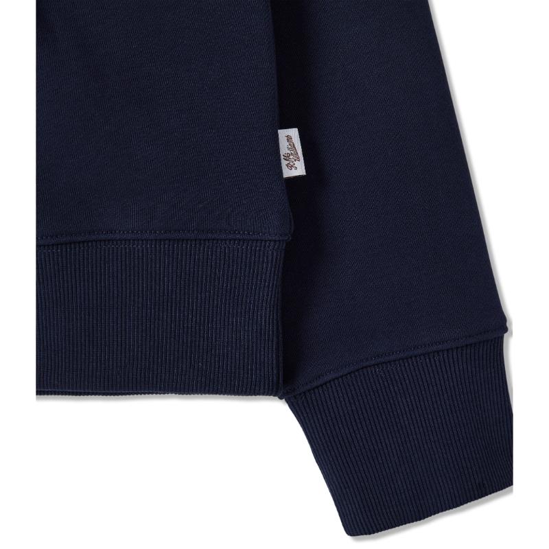 RM Williams Tricket Womens 1/4 Zip Sweatshirt-Navy