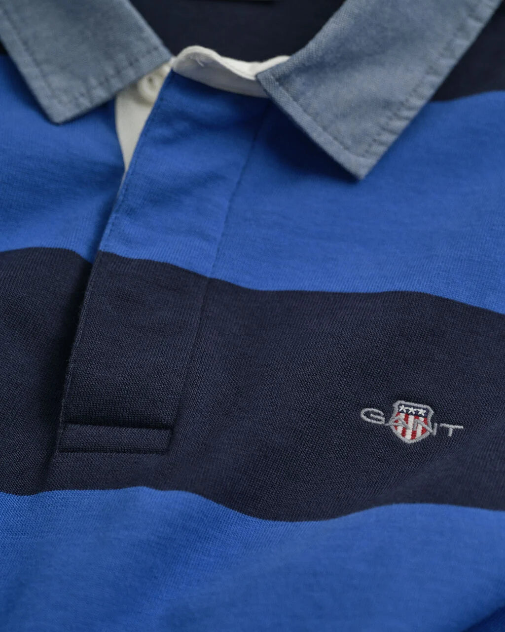 GANT Chambray Collar Striped Heavy Rugger