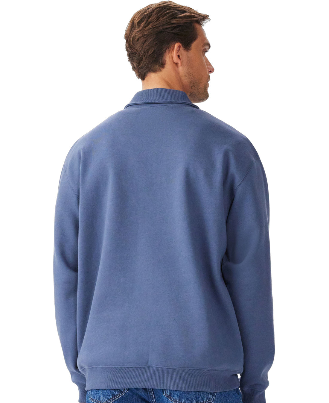 RM Williams Blue Mulyungarie 1/4 Zip Sweatshirt
