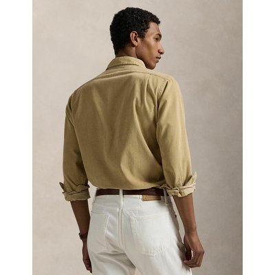 Polo Ralph Lauren Beige Corduroy Custom Fit Shirt