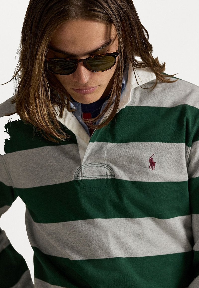 Polo Ralph Lauren Vintage Pine/Grey Iconic Rugby Shirt