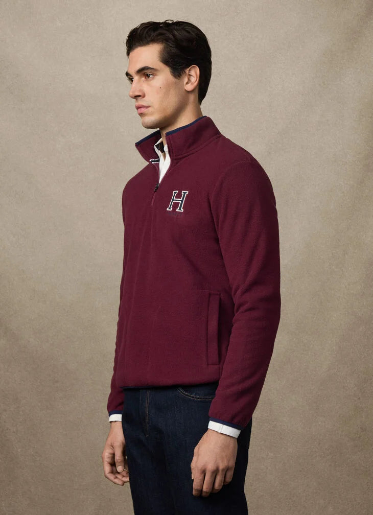 Hackett Logo Fleece 1/4 Zip Sweat