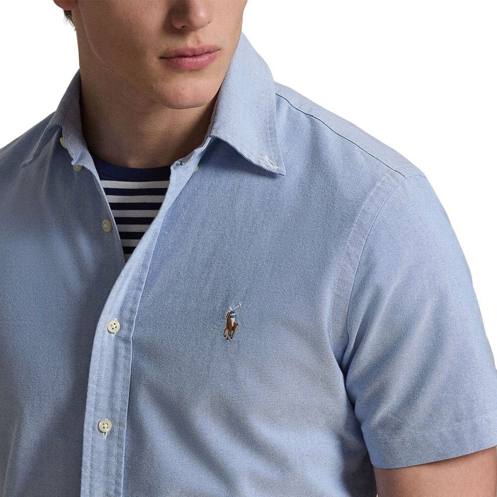 Polo Ralph Lauren Custom Fit SS Oxford Shirt-Blue
