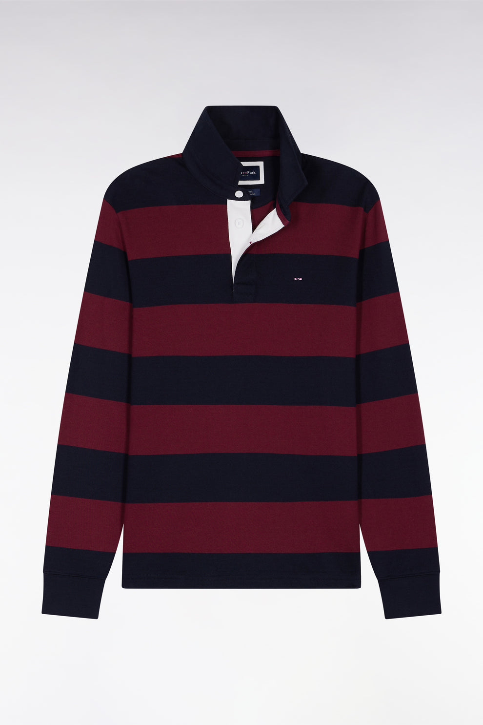 Eden Park Burgundy Striped Rugby Shirt