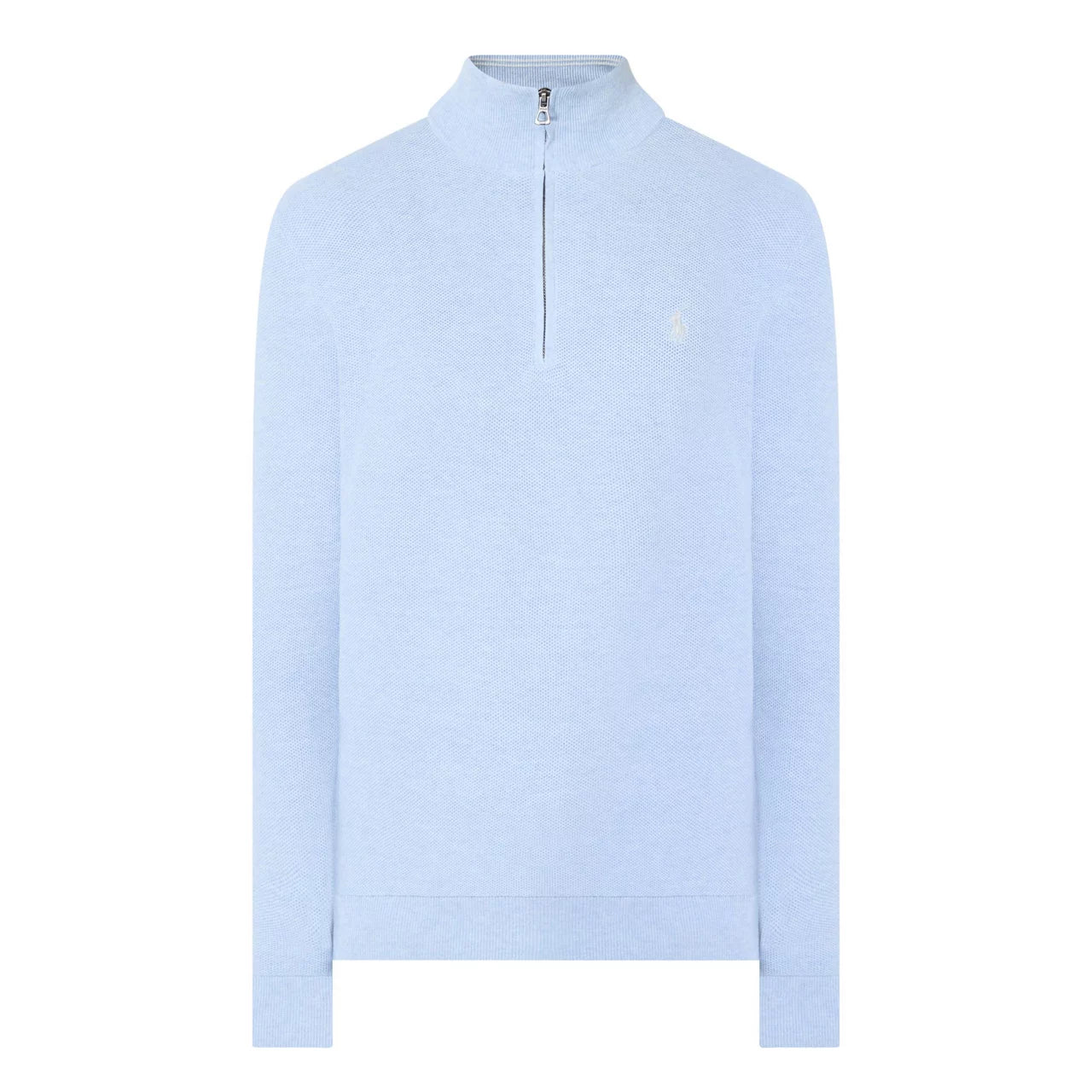Polo Ralph Lauren Mesh-Knit 1/4 Zip Cotton Jumper