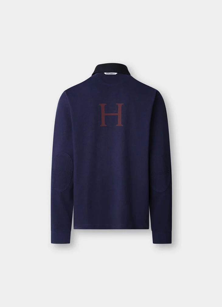 Hackett Classic Fit Logo Rugby Shirt
