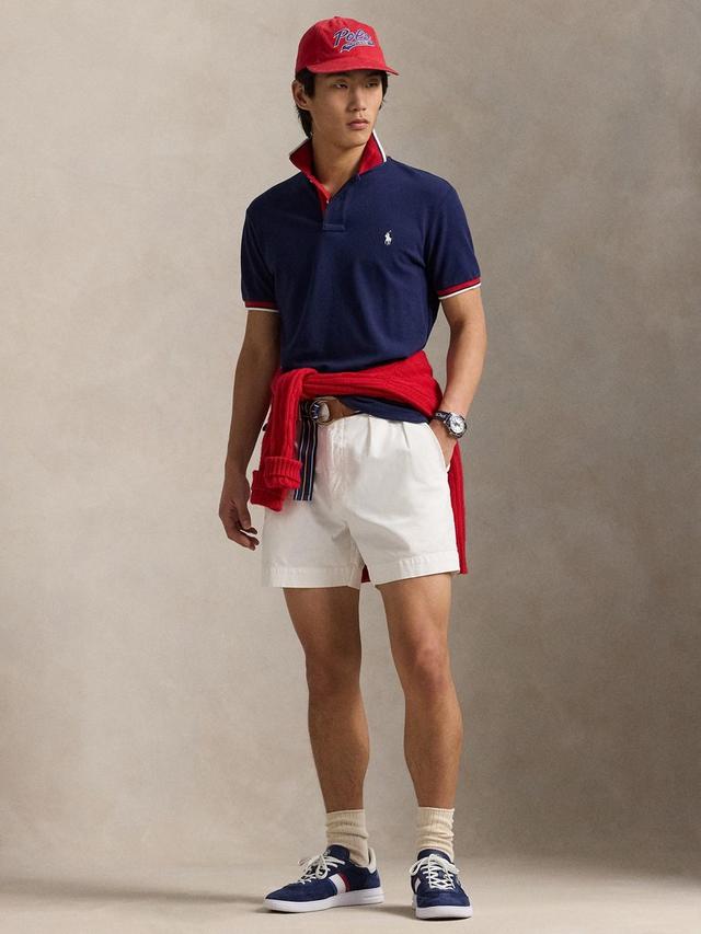 Polo Ralph Lauren Custom Slim Fit Navy/Red Polo Shirt