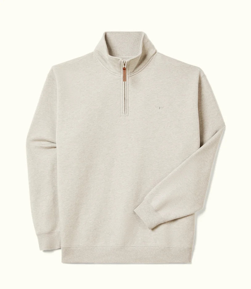 RM Williams 1/4 Zip Mulyungarie Fleece Sweatshirt Grey Marle