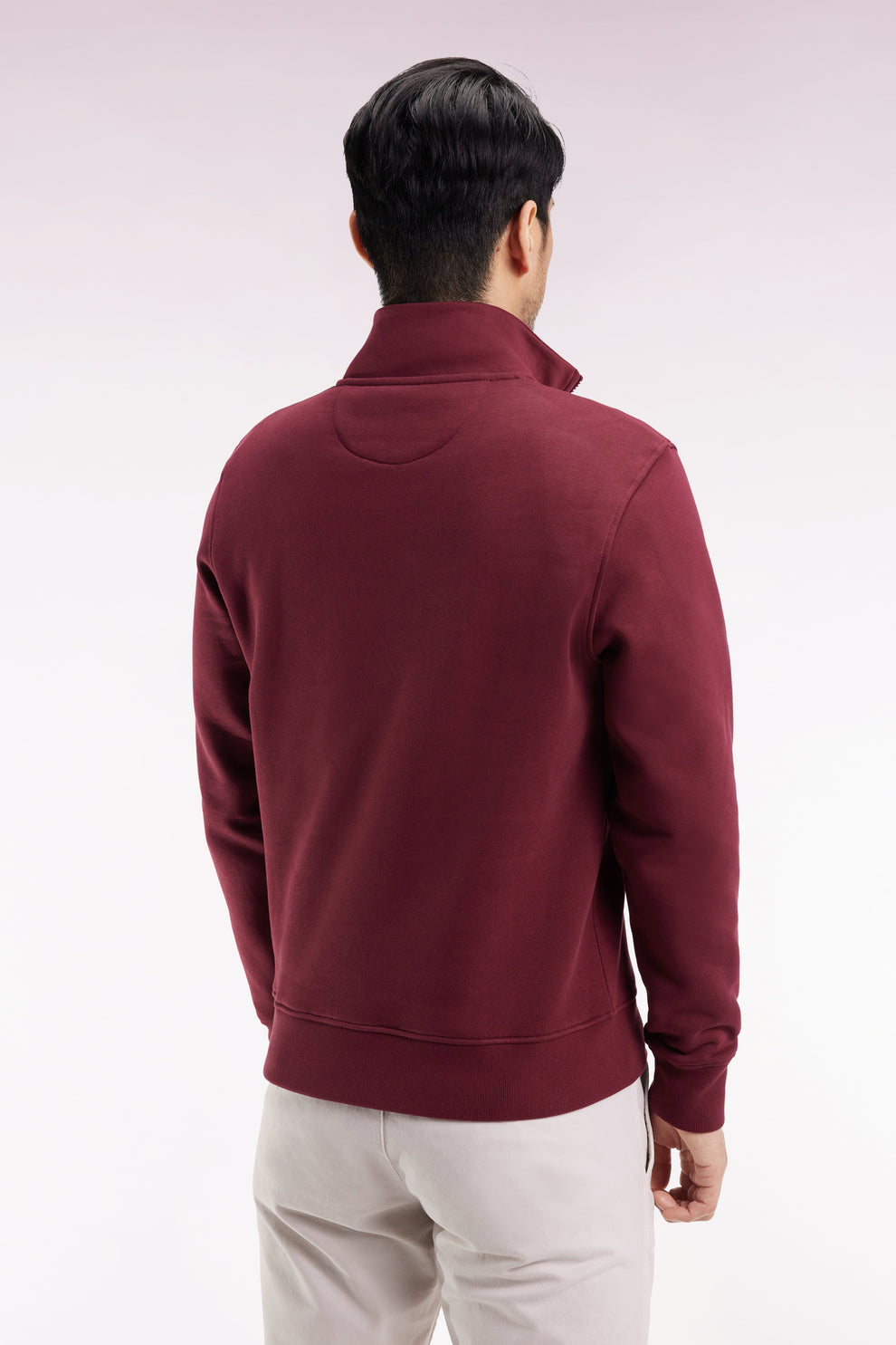 Eden Park 1/4 Zip Burgundy Fleece Sweatshirt