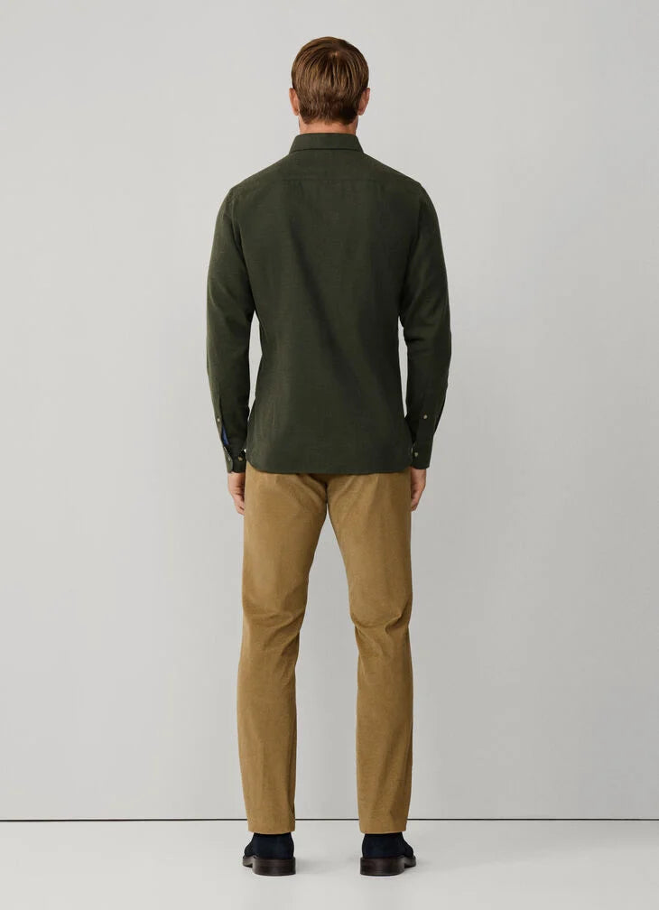 Hackett Tailored Fit Multi Trim Flannel Shirt