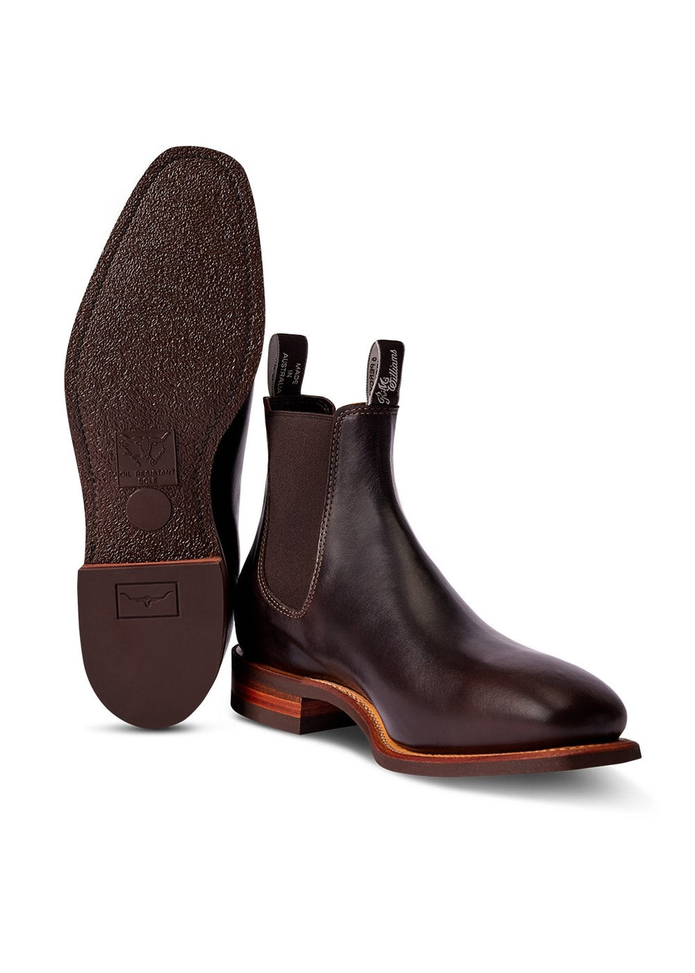 RM Williams Chocolate Pull Up Leather Comfort Craftsman Boots