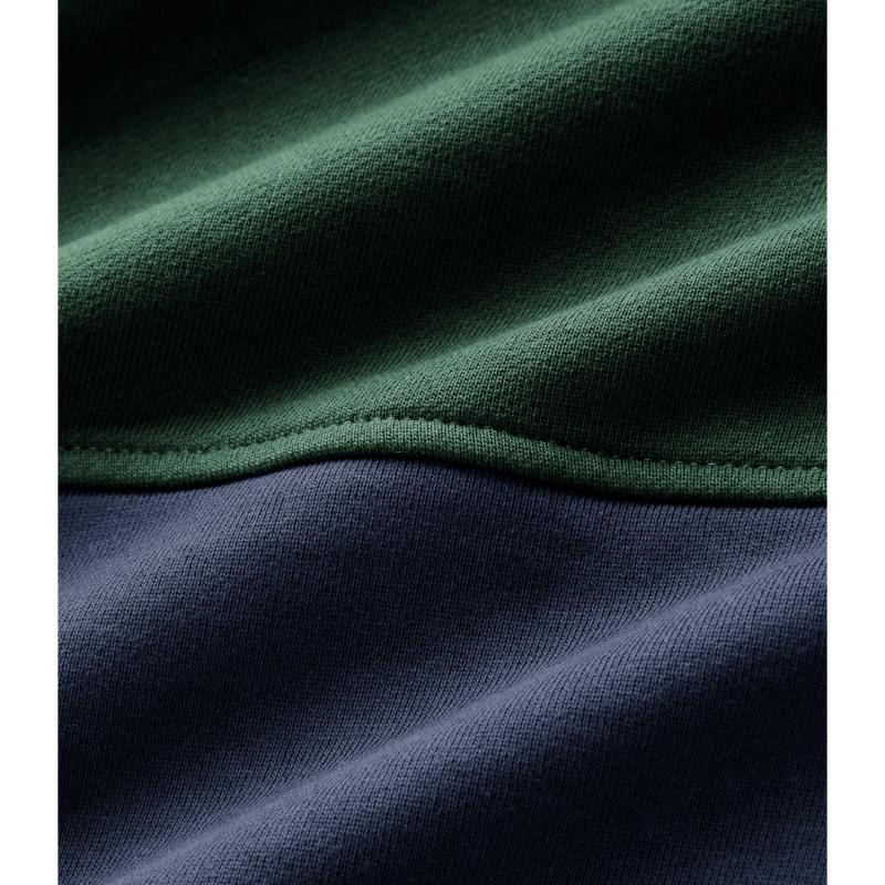 RM Williams Heritage Panel 1/4 Zip Sweatshirt-Worker Blue
