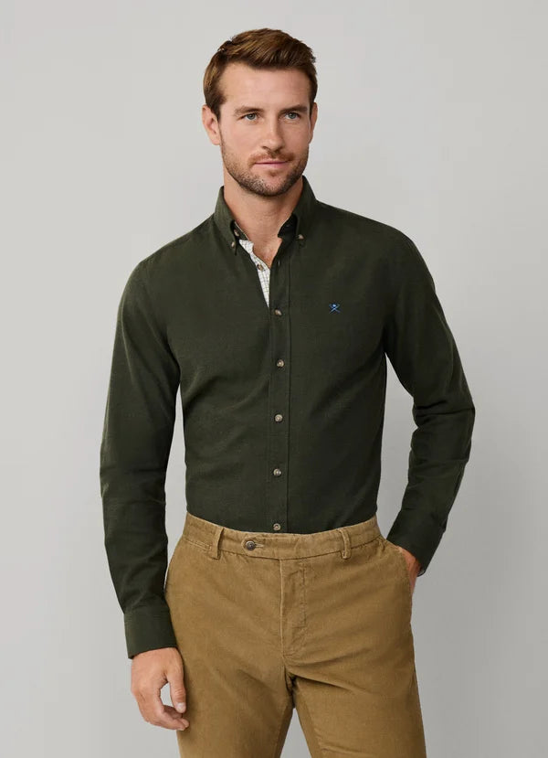 Hackett Tailored Fit Multi Trim Flannel Shirt