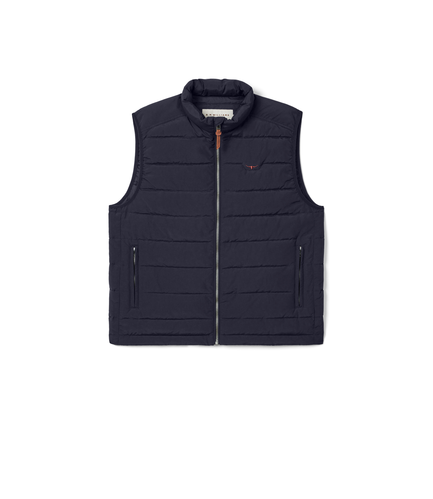 RM Williams Rydal Padded Vest-Navy
