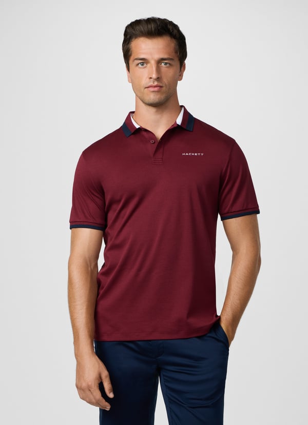 Hackett Sport Classic Fit Club Collar Polo Shirt
