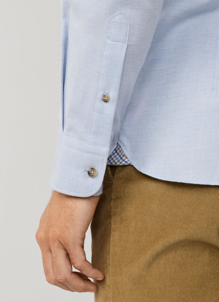 Hackett Tailored Fit Multi Trim Flannel Shirt