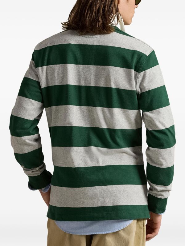 Polo Ralph Lauren Vintage Pine/Grey Iconic Rugby Shirt