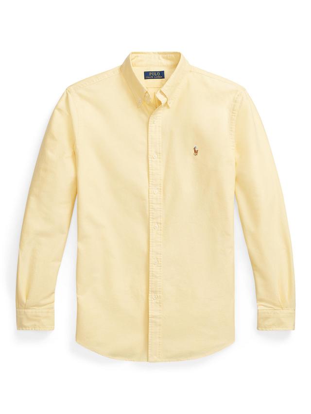 Polo Ralph Lauren Custom Fit Oxford Shirt-Yellow