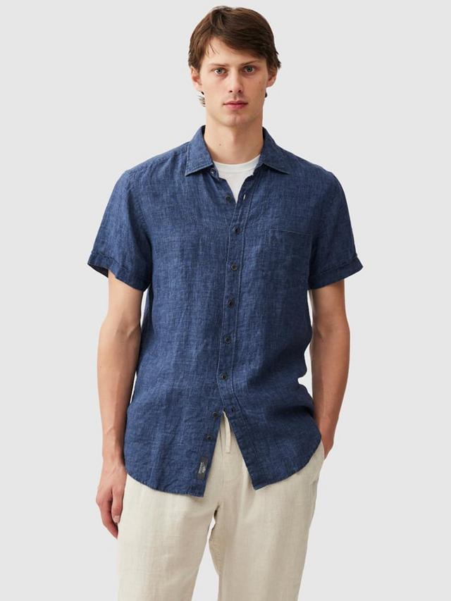 boutique dress shirts men palm beach Faherty Men's Movement Pique Pocket Short Sleeve Polo, Medium, Olive Palm Beach main image 0