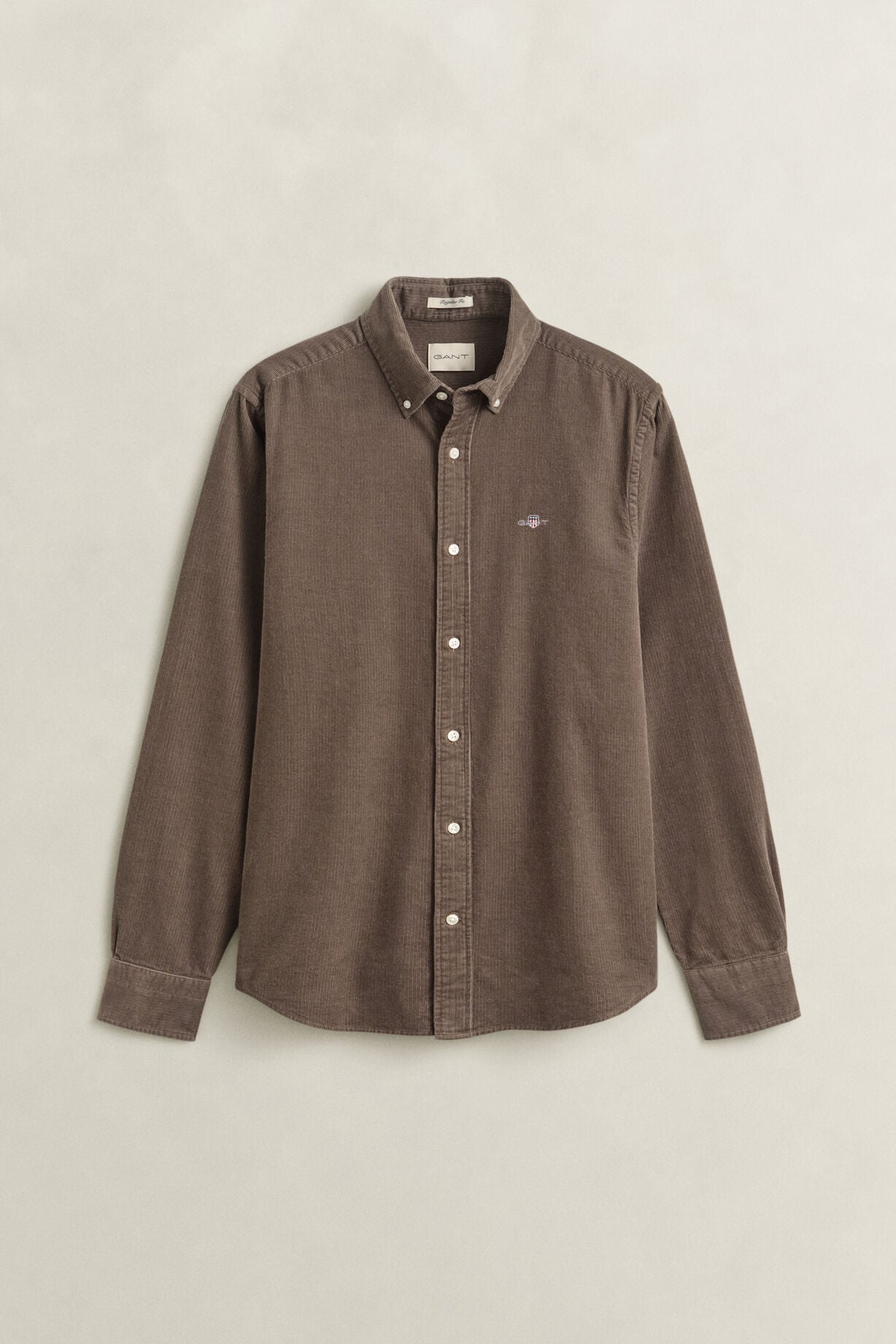 GANT Reg Fit Corduroy Shirt-Faded Taupe