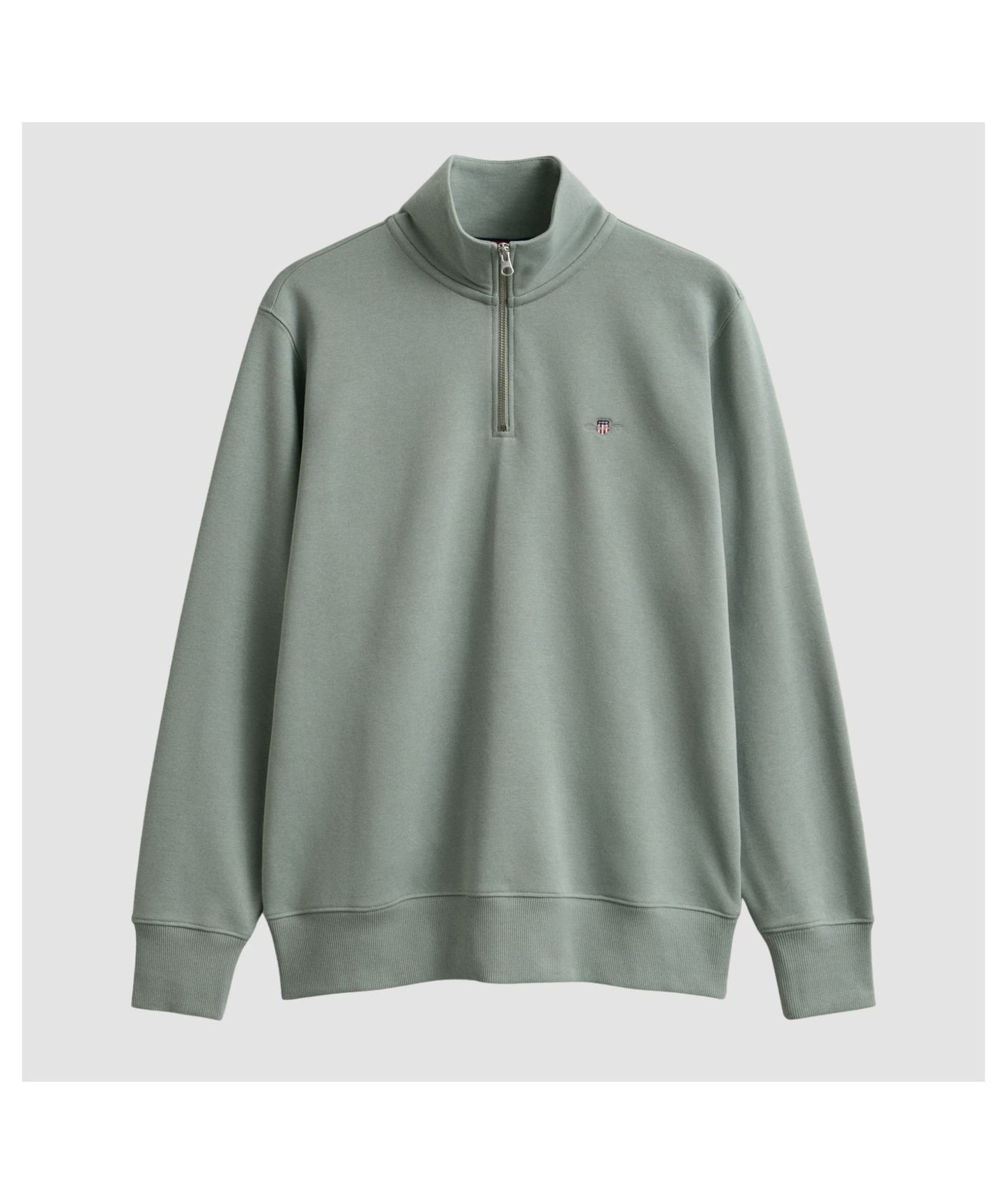 GANT Shield Half-Zip Sweatshirt - Ceramic Grey