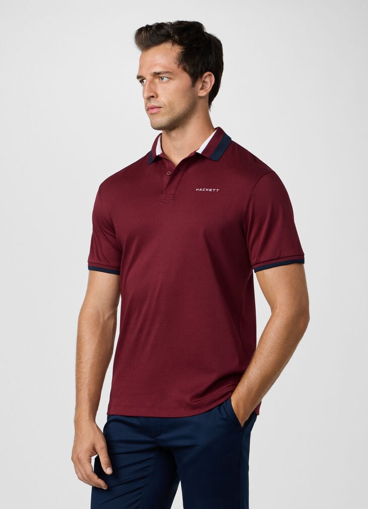 Hackett Sport Classic Fit Club Collar Polo Shirt