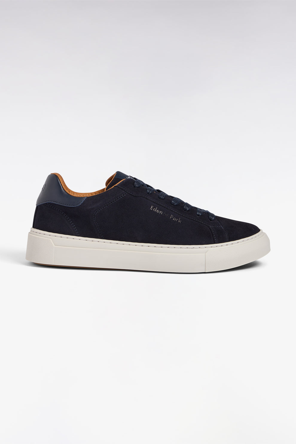 Eden Park Navy Suede Trainers