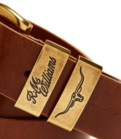 RM Williams 1.5" Drover Belt Caramel