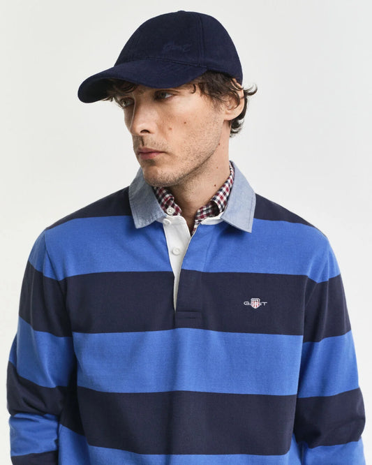 GANT Chambray Collar Striped Heavy Rugger