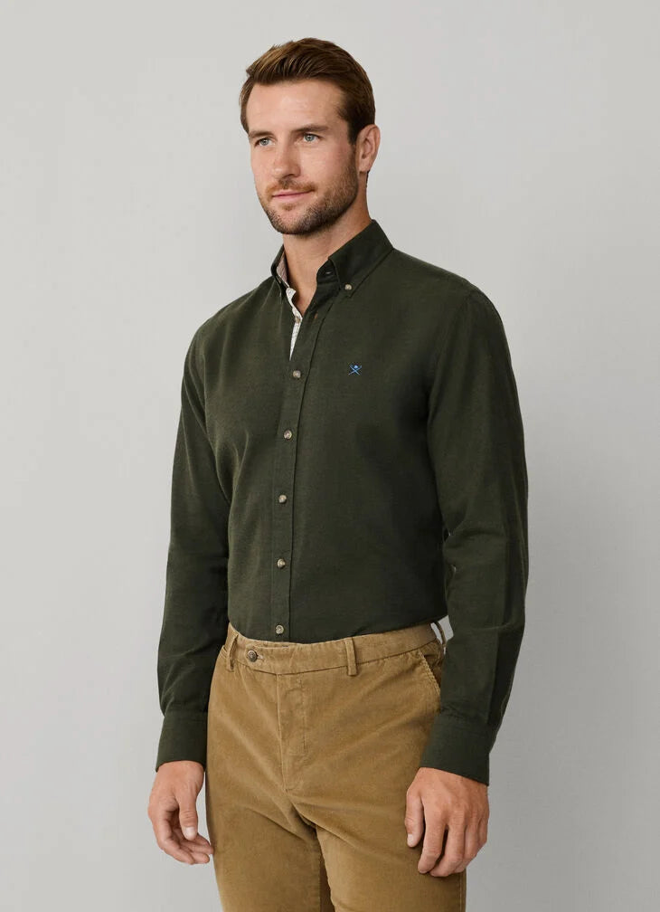 Hackett Tailored Fit Multi Trim Flannel Shirt