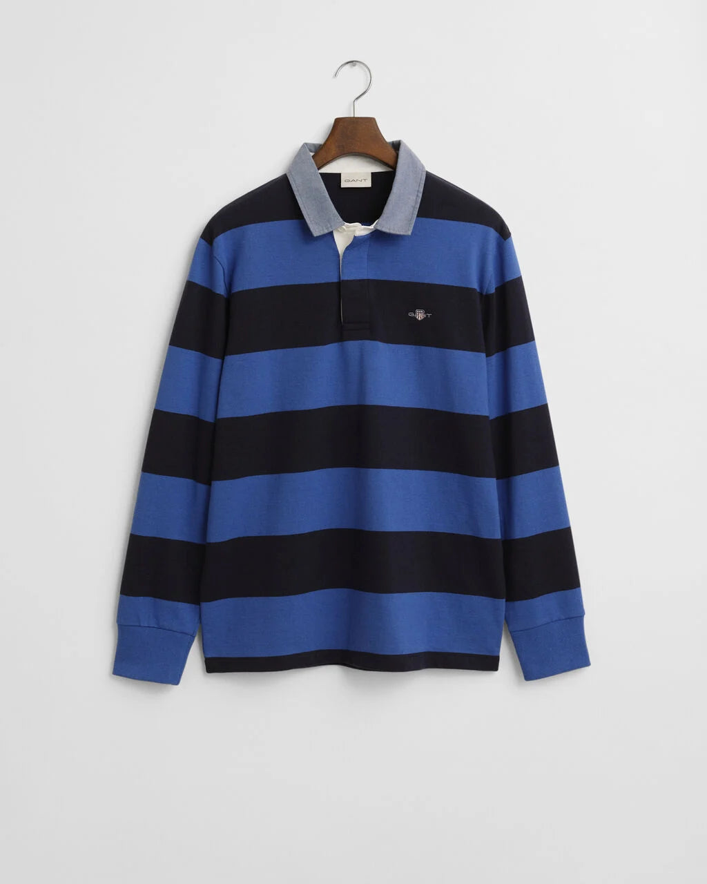 GANT Chambray Collar Striped Heavy Rugger