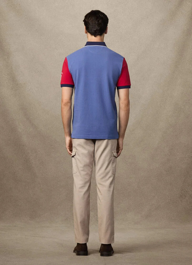 Hackett Classic Fit Short Sleeve Number Multi Polo
