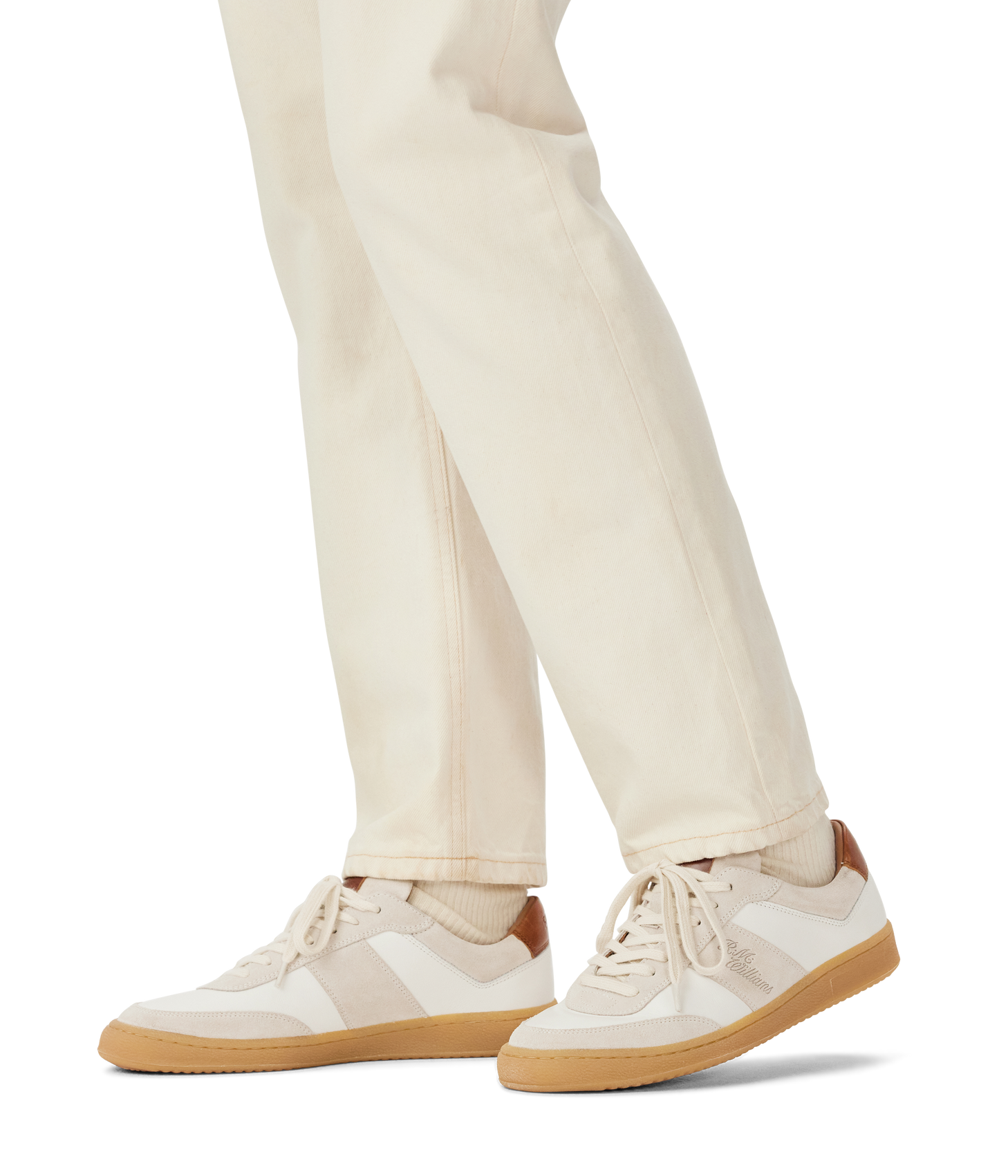 RM Williams Sandbar Trainers- White/Tan