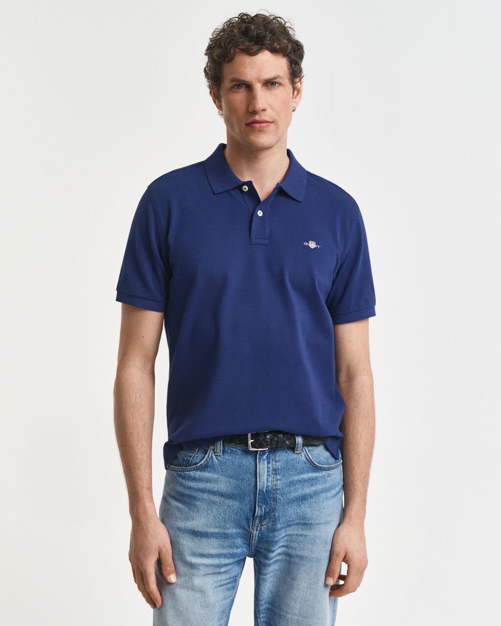 GANT Reg Fit Shield Pique Polo Shirt