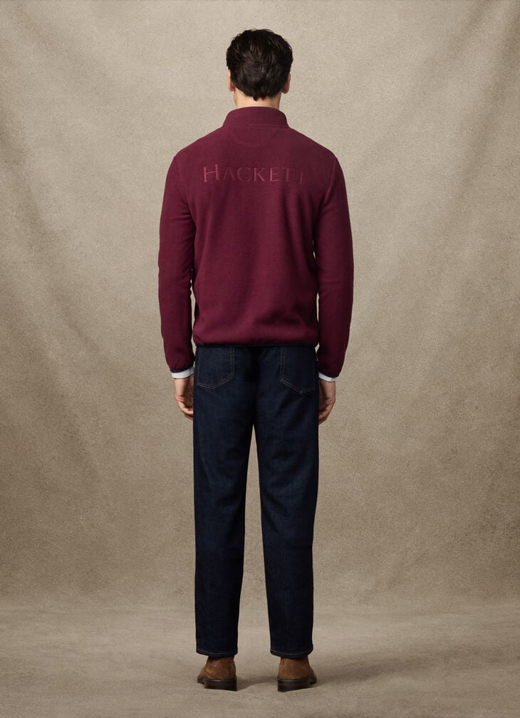 Hackett Logo Fleece 1/4 Zip Sweat