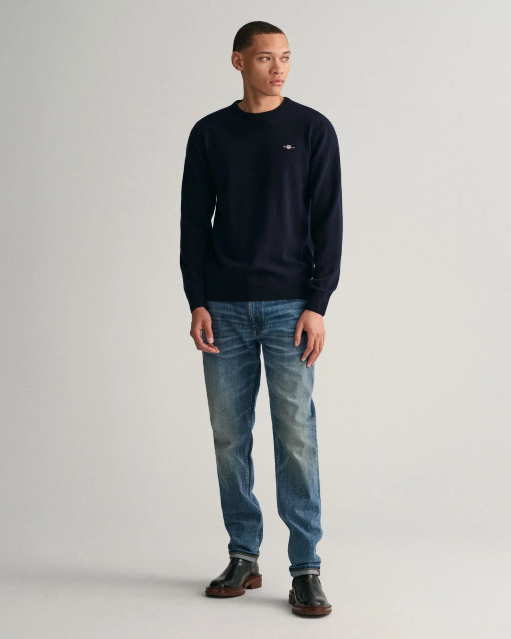 GANT Superfine Lambswool Crew Neck Sweater