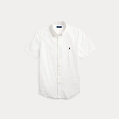 Polo Ralph Lauren Custom Fit SS Seersucker Shirt-White