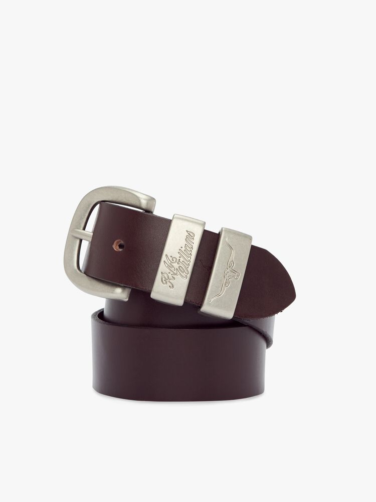 RM Williams 1.5" 3 Piece Chestnut Buckle Belt
