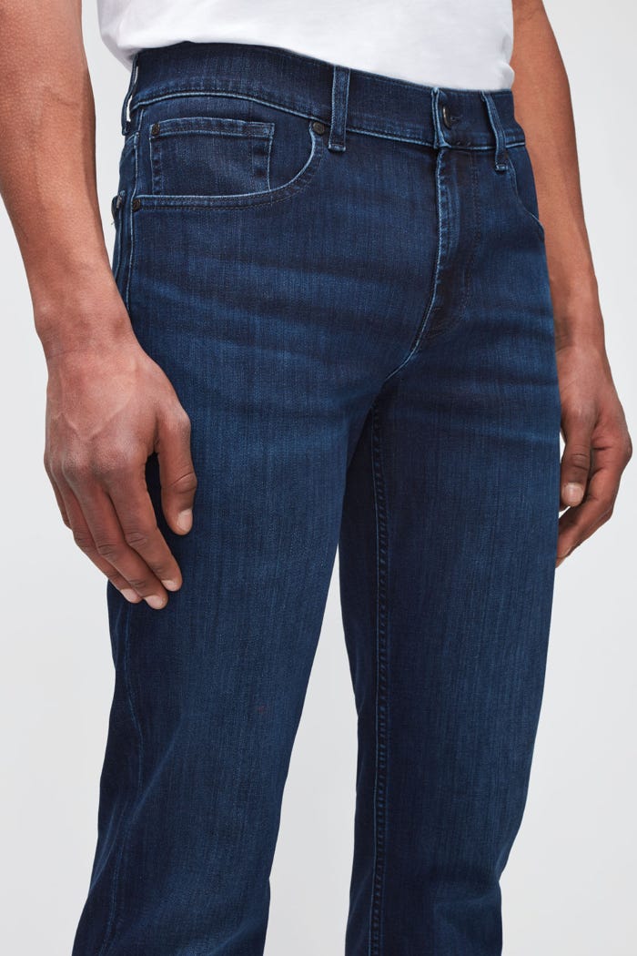 7 For All Mankind Slimmy Lux Performance Eco Dark Blue Jeans