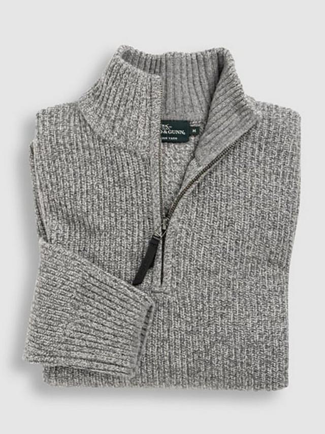 Rodd & Gunn Asphalt Lambswool Robbies Road 1/4 Zip Jumper