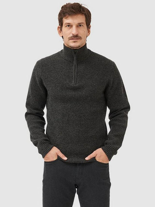 Rodd & Gunn Jungle Lambswool Robbies Road 1/4 Zip Jumper