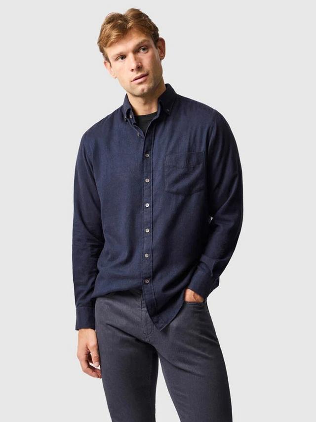Rodd & Gunn Barrhill Brushed Cotton Sports Fit Shirt-Twilight