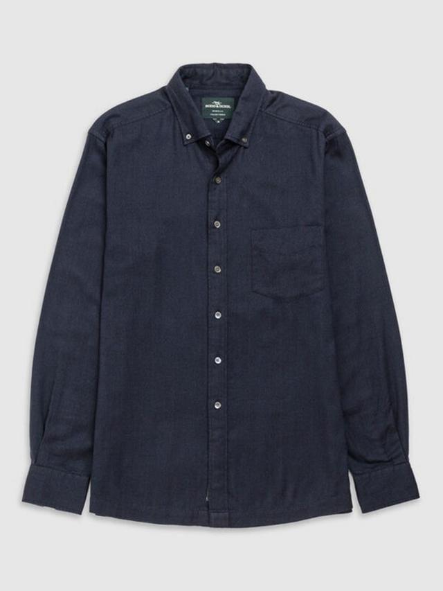 Rodd & Gunn Barrhill Brushed Cotton Sports Fit Shirt-Twilight
