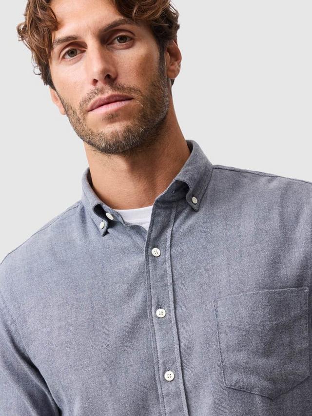 Rodd & Gunn Barrhill Brushed Cotton Sports Fit Shirt-Denim Blue