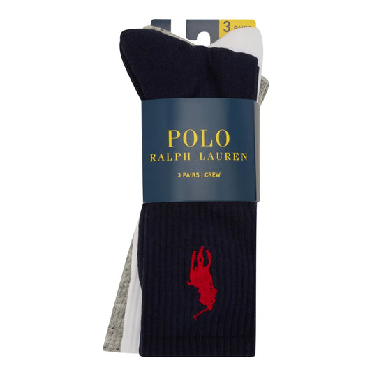 Polo Ralph Lauren 3-Pack Logo Crew Socks