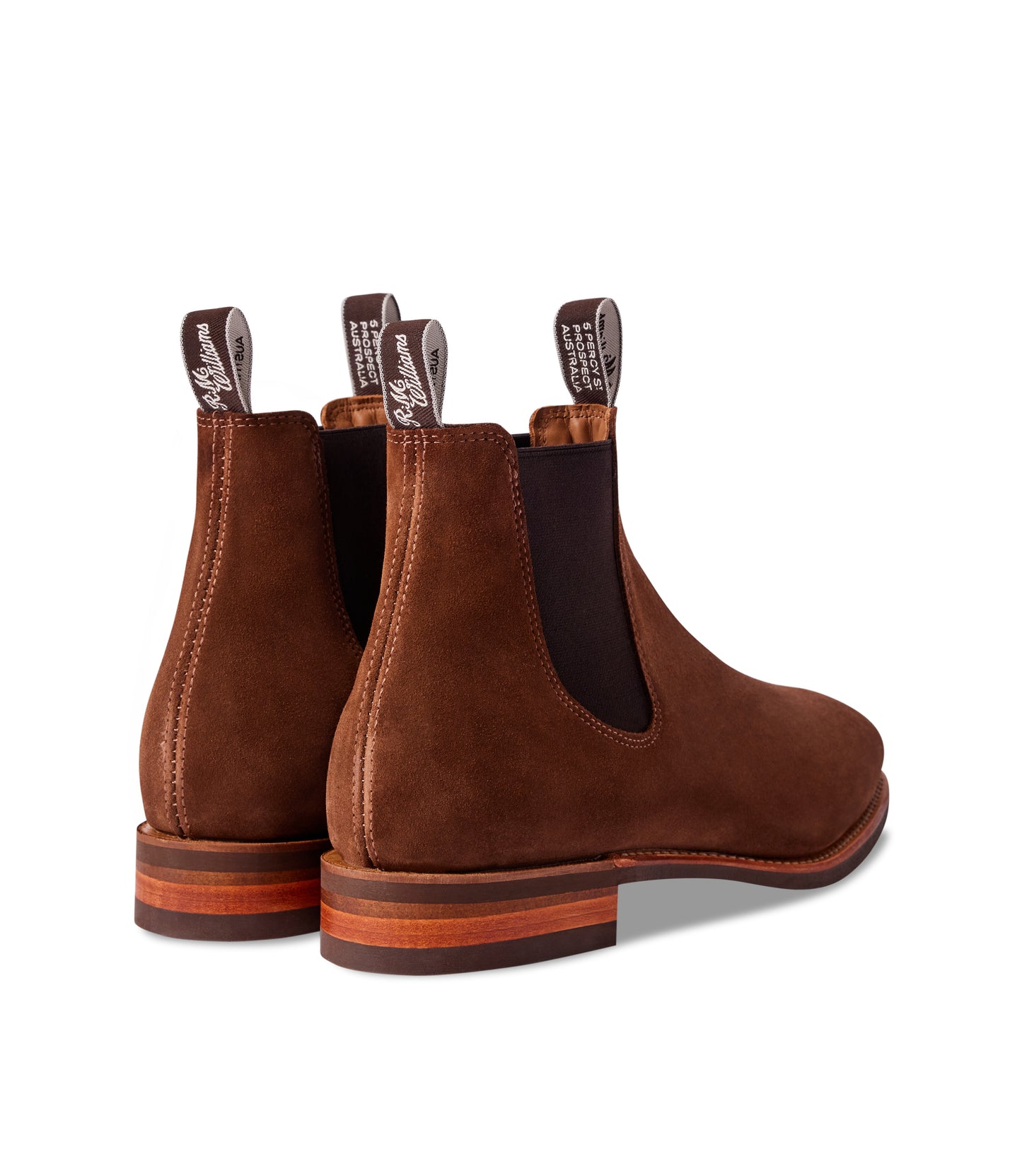 RM Williams Brown Suede Comfort Craftsman Boots