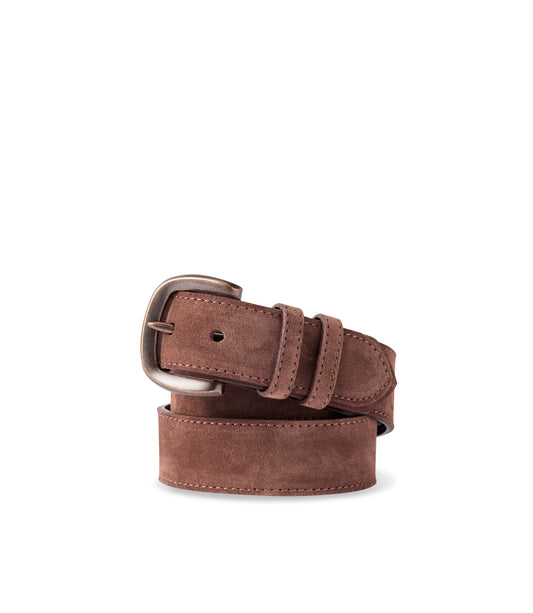 RM Williams Ryder Brown Suede Belt